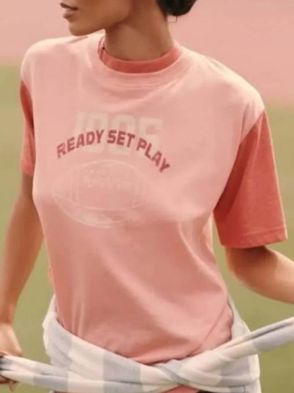 (AT-8) Anthropologie Daily Practice Ready Set Play Short Sleeve Tee